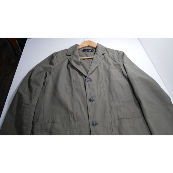 Baldwin Denim James Utility Blazer Mens Large in Taupe Gray Minimalist Workwear - Picture 5 of 8